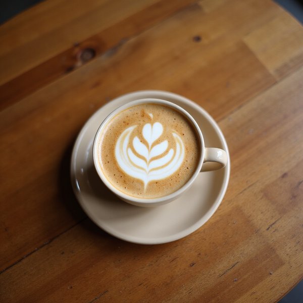 Beautiful latte art at Bubbs & Bites